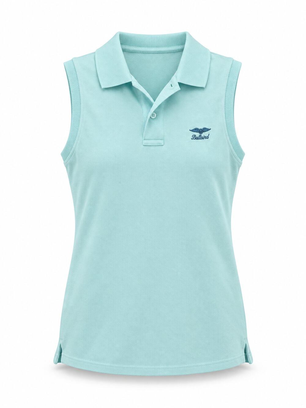 Ralph Lauren Golf Baltusrol Sleeveless Polo Womens M Aqua Blue Cotton Pique